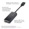 HP 1WC36AA adaptador de USB-C a HDMI 2.0, USB-C macho a HDMI hembra, negro