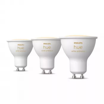 Philips Hue White Ambience GU10 – lámpara inteligente – pack de 3
