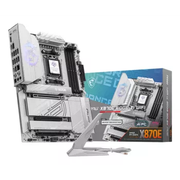 Placa base MSI MPG X870E EDGE TI WIFI, Chipset AMD X870E, Socket AM5, ATX, DDR5, 4×DIMM, Wi‑Fi 7, 5Gb LAN, 4×M.2