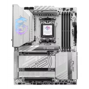 Placa base MSI MPG X870E EDGE TI WIFI, Chipset AMD X870E, Socket AM5, ATX, DDR5, 4×DIMM, Wi‑Fi 7, 5Gb LAN, 4×M.2