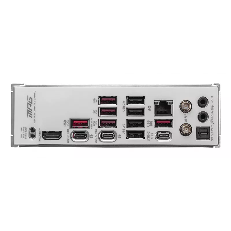 Placa base MSI MPG X870E EDGE TI WIFI, Chipset AMD X870E, Socket AM5, ATX, DDR5, 4×DIMM, Wi‑Fi 7, 5Gb LAN, 4×M.2
