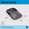 Ratón HP Z3700 Dual Silver, ambidiestro, RF Wireless + Bluetooth, Plata