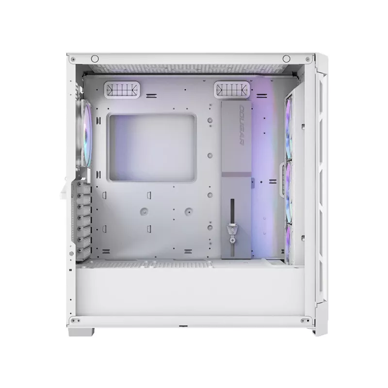 Caja semitorre COUGAR Duoface Pro ARGB, Blanca, Semitorre, PC, Blanca, ATX, EATX, micro ATX, Mini-ITX, SSI CEB, Metal, Nylon, cristal templado, Multi
