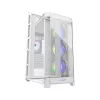 Caja semitorre COUGAR Duoface Pro ARGB, Blanca, Semitorre, PC, Blanca, ATX, EATX, micro ATX, Mini-ITX, SSI CEB, Metal, Nylon, cristal templado, Multi