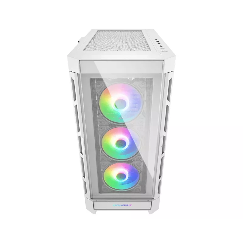 Caja semitorre COUGAR Duoface Pro ARGB, Blanca, Semitorre, PC, Blanca, ATX, EATX, micro ATX, Mini-ITX, SSI CEB, Metal, Nylon, cristal templado, Multi