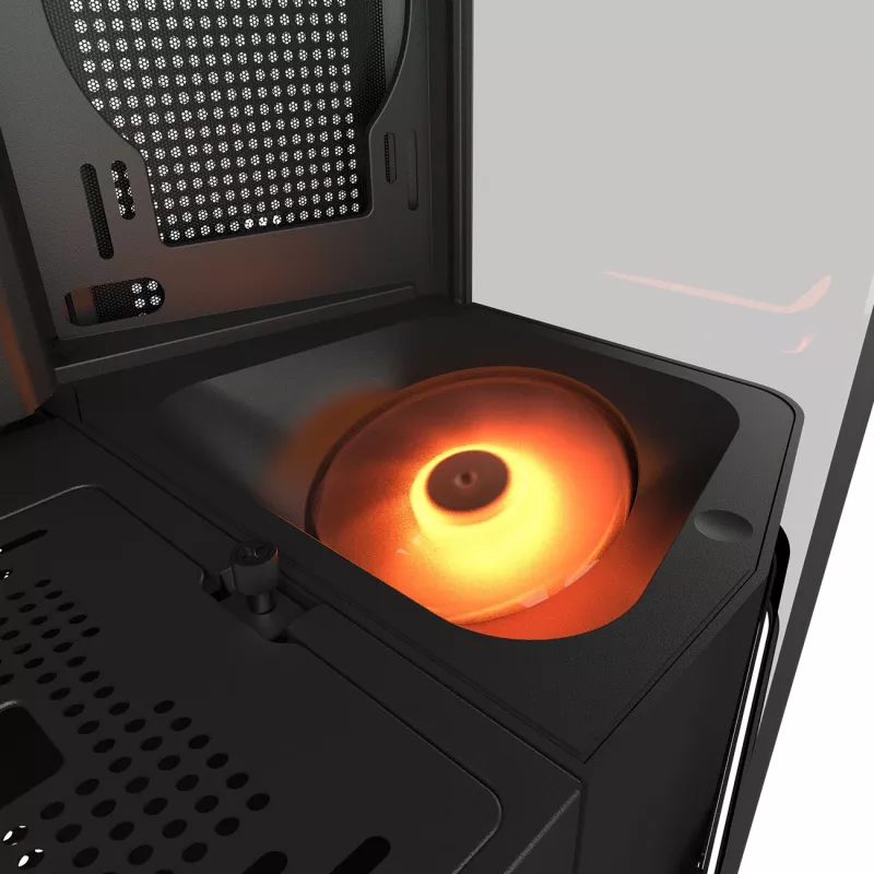 Caja de ordenador COUGAR FV270 ARGB Semitorre Negra