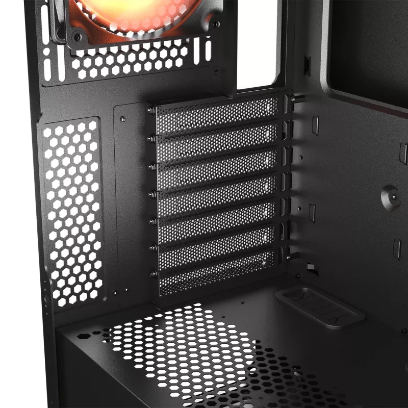 Caja semitorre COUGAR, Airface ECO, ARGB, Negra