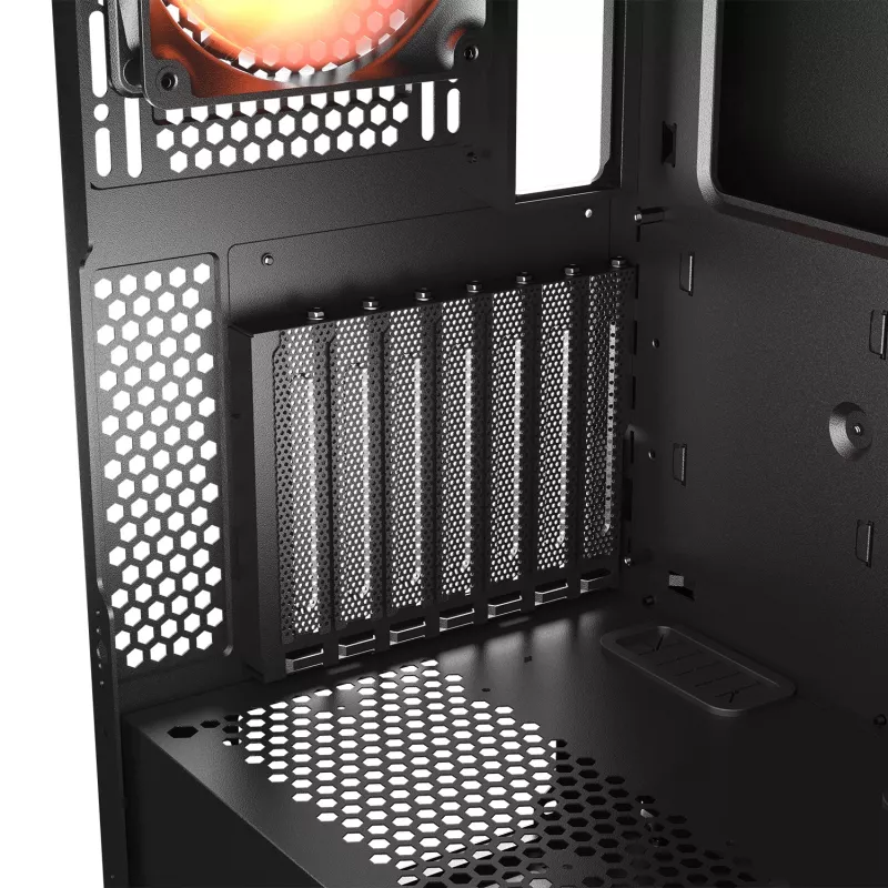 Caja semitorre COUGAR, Airface ECO, ARGB, Negra