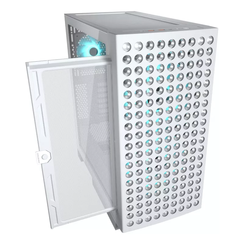 Caja semitorre COUGAR, Airface ECO, ARGB, Blanca