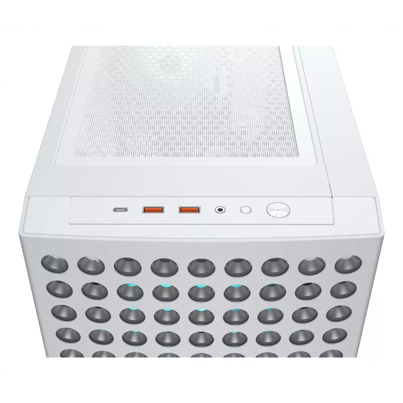 Caja semitorre COUGAR, Airface ECO, ARGB, Blanca