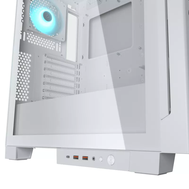 Caja semitorre COUGAR, Airface ECO, ARGB, Blanca
