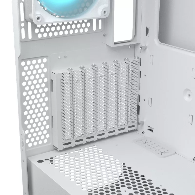 Caja semitorre COUGAR, Airface ECO, ARGB, Blanca