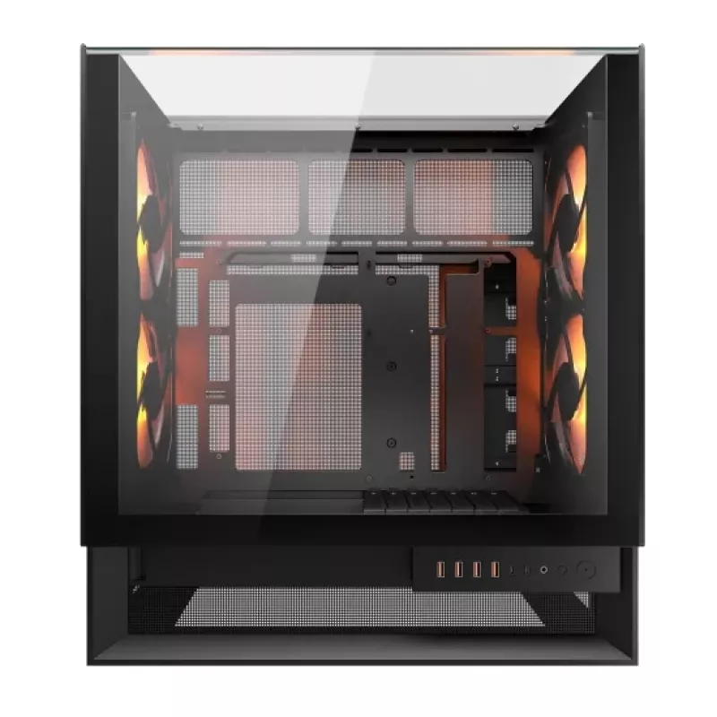 Caja Midi-Tower COUGAR OmnyX, ARGB, negra