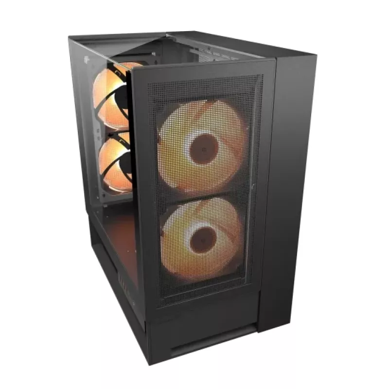 Caja Midi-Tower COUGAR OmnyX, ARGB, negra