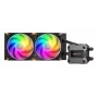Refrigeración líquida CPU COUGAR Poseidon Ultra 240, ARGB, negra, refrigeración líquida todo en uno, 12 cm, 500 RPM, 2200 RPM, negra