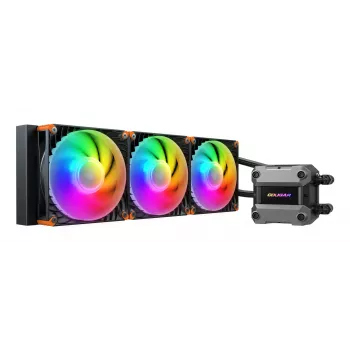 Refrigeración líquida CPU COUGAR Poseidon Ultra 360, ARGB, negra, refrigeración líquida todo en uno, 12 cm, 500 RPM, 2200 RPM, negra