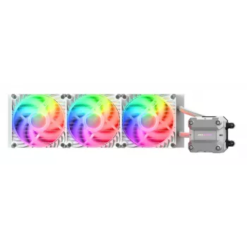 Refrigeración líquida CPU COUGAR Poseidon Ultra 360, ARGB, blanca, refrigeración líquida todo en uno, 12 cm, 500 RPM, 2200 RPM, blanca