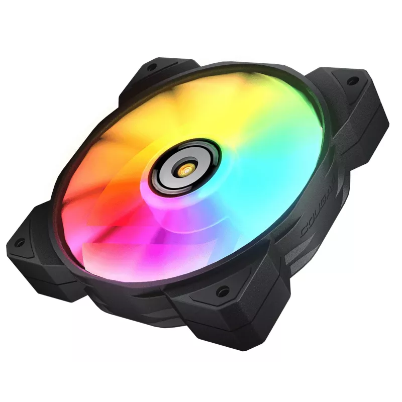 Ventilador de caja COUGAR MHP 120 ARGB, negro