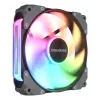 Ventilador de caja COUGAR Apolar 120 ARGB, negro, ventilador, 12 cm, negro