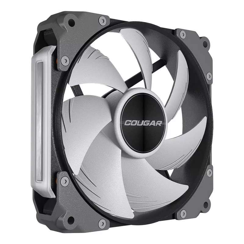 Ventilador de caja COUGAR Apolar 120 ARGB, negro, ventilador, 12 cm, negro