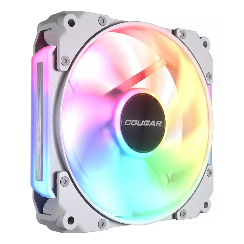 Ventilador de caja COUGAR Apolar 120 ARGB, blanco (pack de 3), ventilador, 12 cm, blanco