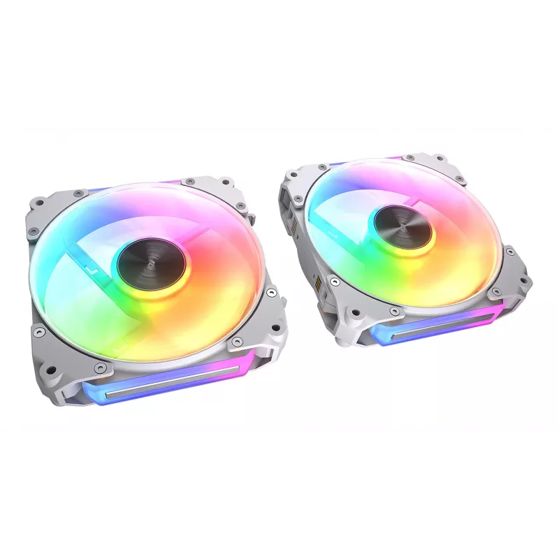 Ventilador de caja COUGAR Apolar 120 ARGB, blanco (pack de 3), ventilador, 12 cm, blanco