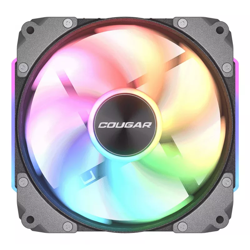 Ventilador de caja COUGAR Apolar 120 ARGB Reverse Blade CF-ARB12HB-RGB, 120 x 120 x 28 mm, 37,1 dB, negro