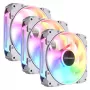 Ventilador de caja COUGAR Apolar 120 ARGB, Reverse Blade, blanco (pack de 3)
