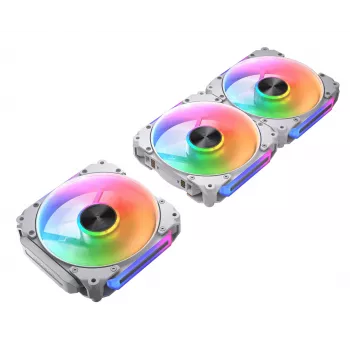 Ventilador de caja COUGAR Apolar 120 ARGB, Reverse Blade, blanco (pack de 3)