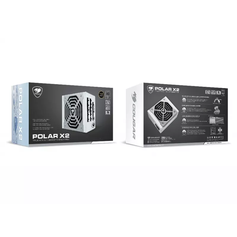 Fuente de alimentación COUGAR POLAR X2 1050W ATX3.1 / 80 Plus Platinum / Modular