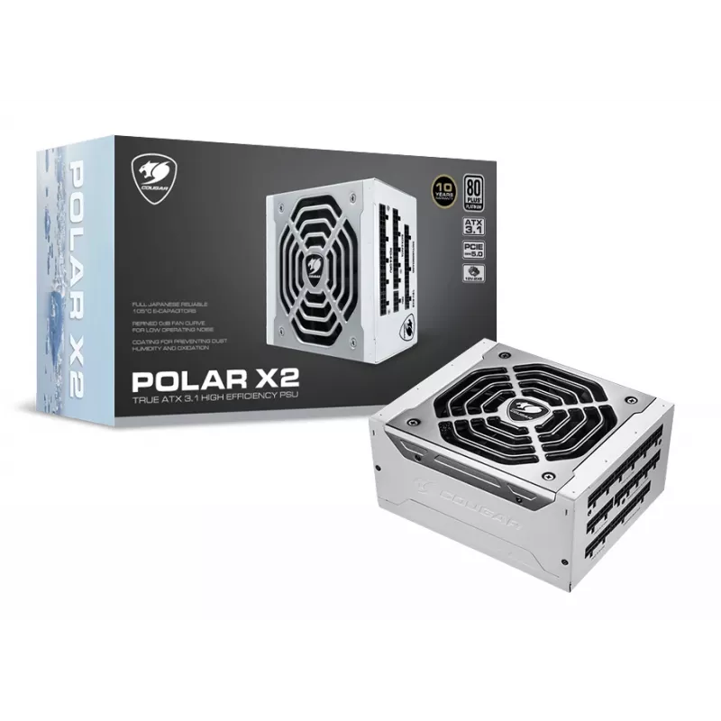 Fuente de alimentación COUGAR POLAR X2 1050W ATX3.1 / 80 Plus Platinum / Modular