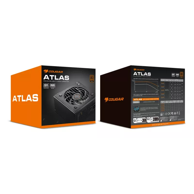 Fuente de alimentación COUGAR ATLAS 750W ATX / 80 Plus Bronze