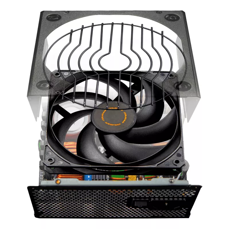 Fuente de alimentación COUGAR GLE 1000W ATX 3.1, 80 PLUS Gold, 100–240 V, 50/60 Hz, ATX de 20+4 pines, ventilador de 135 mm, negro