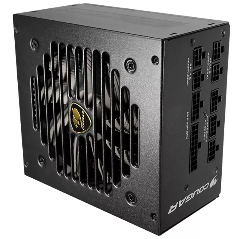 Fuente de alimentación COUGAR GEX 750W ATX3.0 / 80 Plus Gold / Modular, 750 W, 100 - 240 V, 50 - 60 Hz, 10 - 5 A, 10 A, 5 A