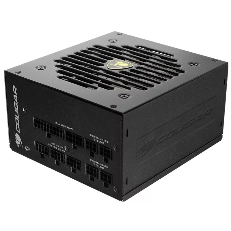 Fuente de alimentación COUGAR GEX 750W ATX3.0 / 80 Plus Gold / Modular, 750 W, 100 - 240 V, 50 - 60 Hz, 10 - 5 A, 10 A, 5 A