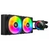 Refrigeración líquida todo en uno COUGAR Gaming Poseidon Elite ARGB 240 negra, presión de aire máxima 2,4 mmH2O