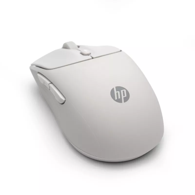HP 400 Ratón inalámbrico silencioso Maple, ambidiestro, RF Wireless + Bluetooth, 6000 DPI, Beige