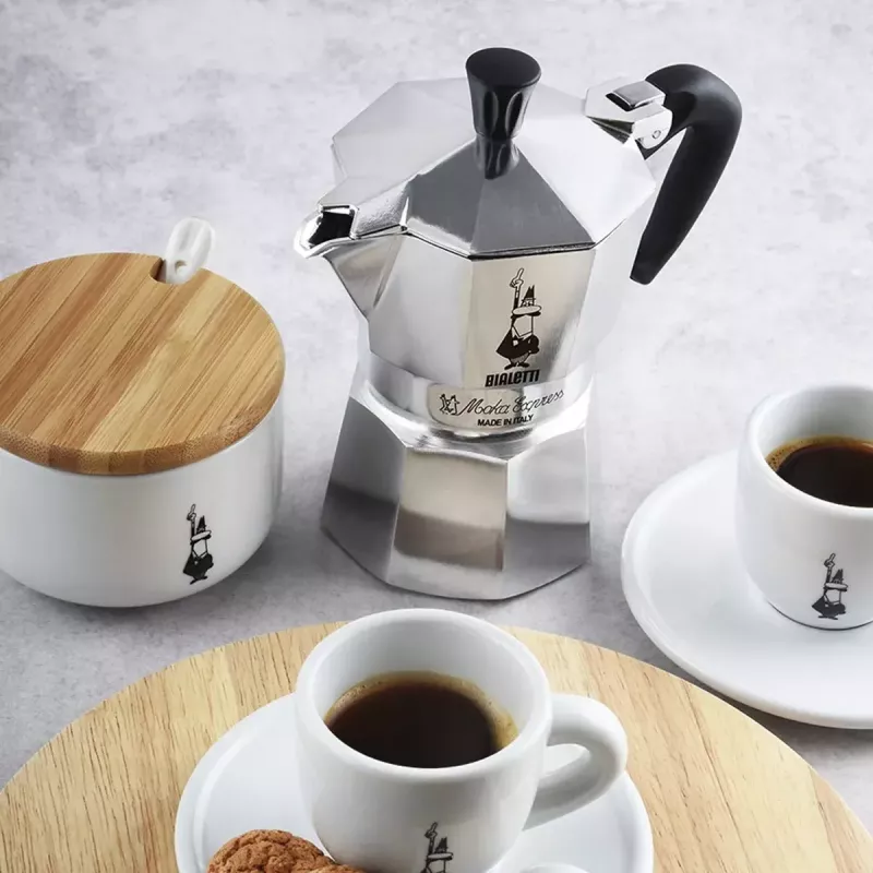 Cafetera italiana BIALETTI Moka Express aluminio 2 tazas (100 ml) Negra