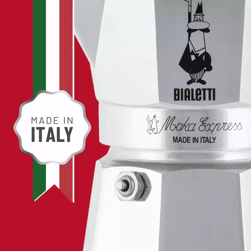 Cafetera italiana BIALETTI Moka Express aluminio 2 tazas (100 ml) Negra