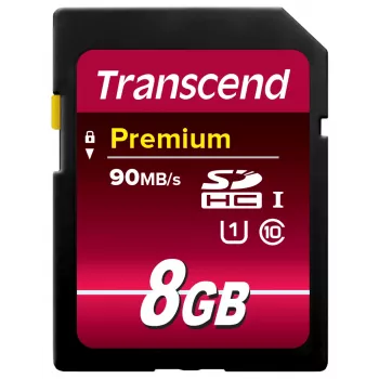 Memoria flash Transcend 8GB SDHC Class 10 UHS-I TS8GSDU1