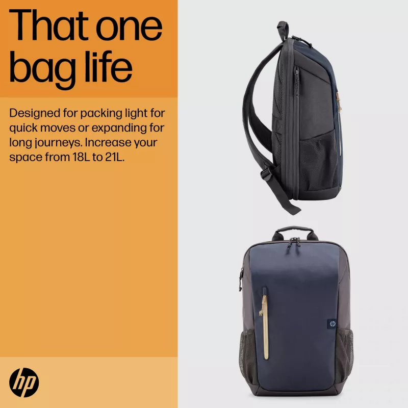 Mochila para portátil HP Travel 18 Litros 15.6 Iron Gris