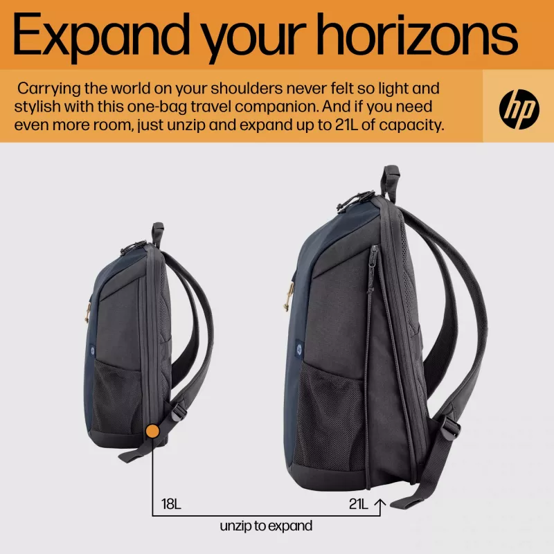 Mochila para portátil HP Travel 18 Litros 15.6 Iron Gris