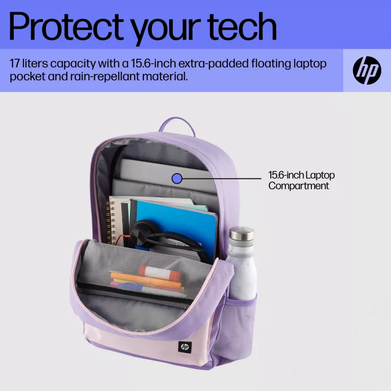Mochila HP Campus Lavender, Mochila, 490 g