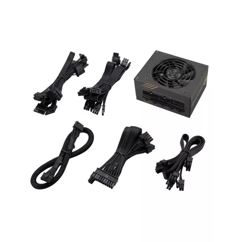 Fuente de alimentación FSP DAGGER PRO 850W SFX SFX3.3 Negra, 850 W, 100 - 240 V, 50/60 Hz, 12-6 A, Activa, 120 W