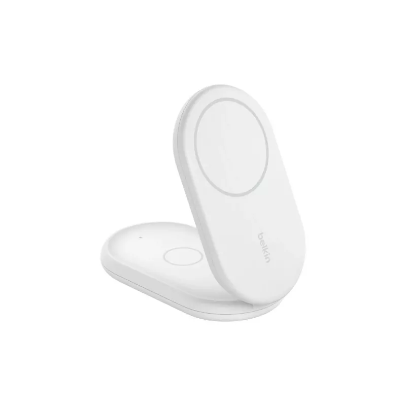 BELKIN Boostcharge Qi2 15w Magnetic 2in1 Soporte – Blanco