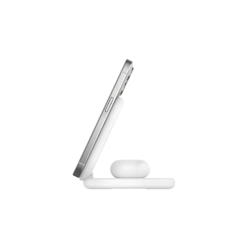 BELKIN Boostcharge Qi2 15w Magnetic 2in1 Soporte – Blanco