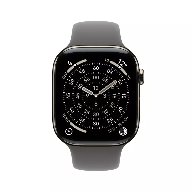 APPLE Watch Series 11 GPS + Cellular 46 mm Caja de titanio natural con correa deportiva Stone Grey S/M