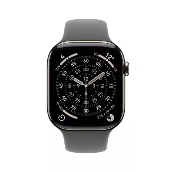 APPLE Watch Series 11 GPS + Cellular 46mm Caja de titanio natural con correa deportiva Stone Grey M/L