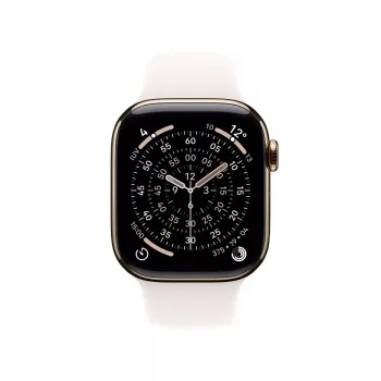 APPLE Watch Series 11 GPS + Cellular 46mm Caja de titanio Gold con correa deportiva Light Blush - M/L