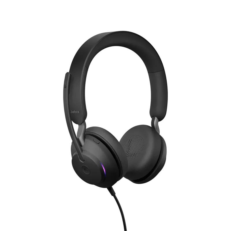 Jabra Evolve2 40 SE USB-C, MS Estéreo, Cableado, Llamadas/Música, 20 - 20000 Hz, 188 g, Auriculares, Negro